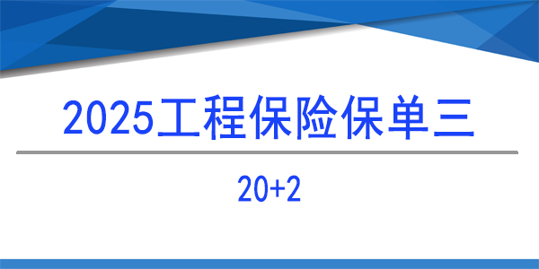 工程保险,20+2